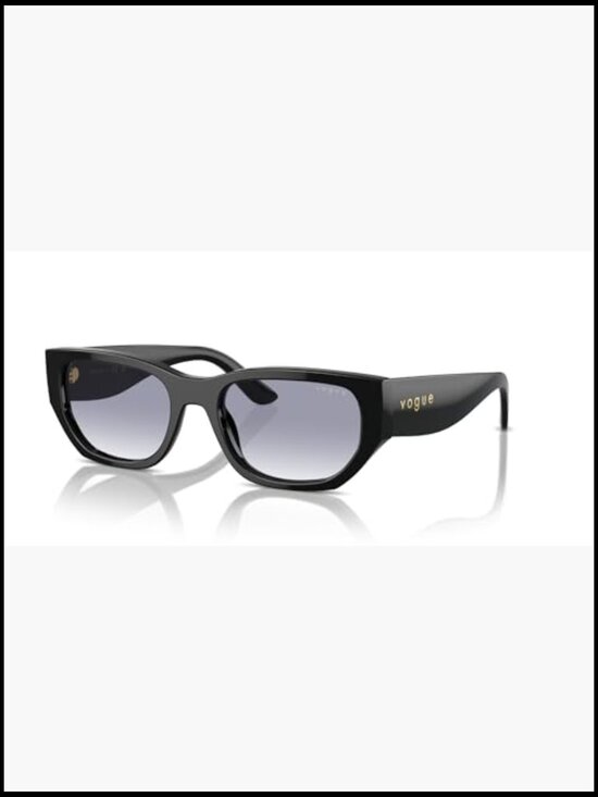 Rectangular Full Rim Sunglasses with Gradient Lenses main image 3